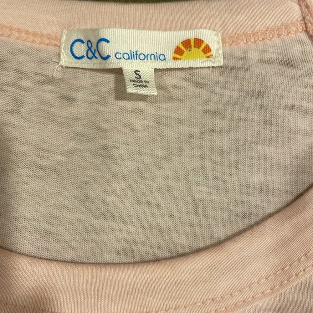 C&C pale pink t-shirt size S - Picture 5 of 6